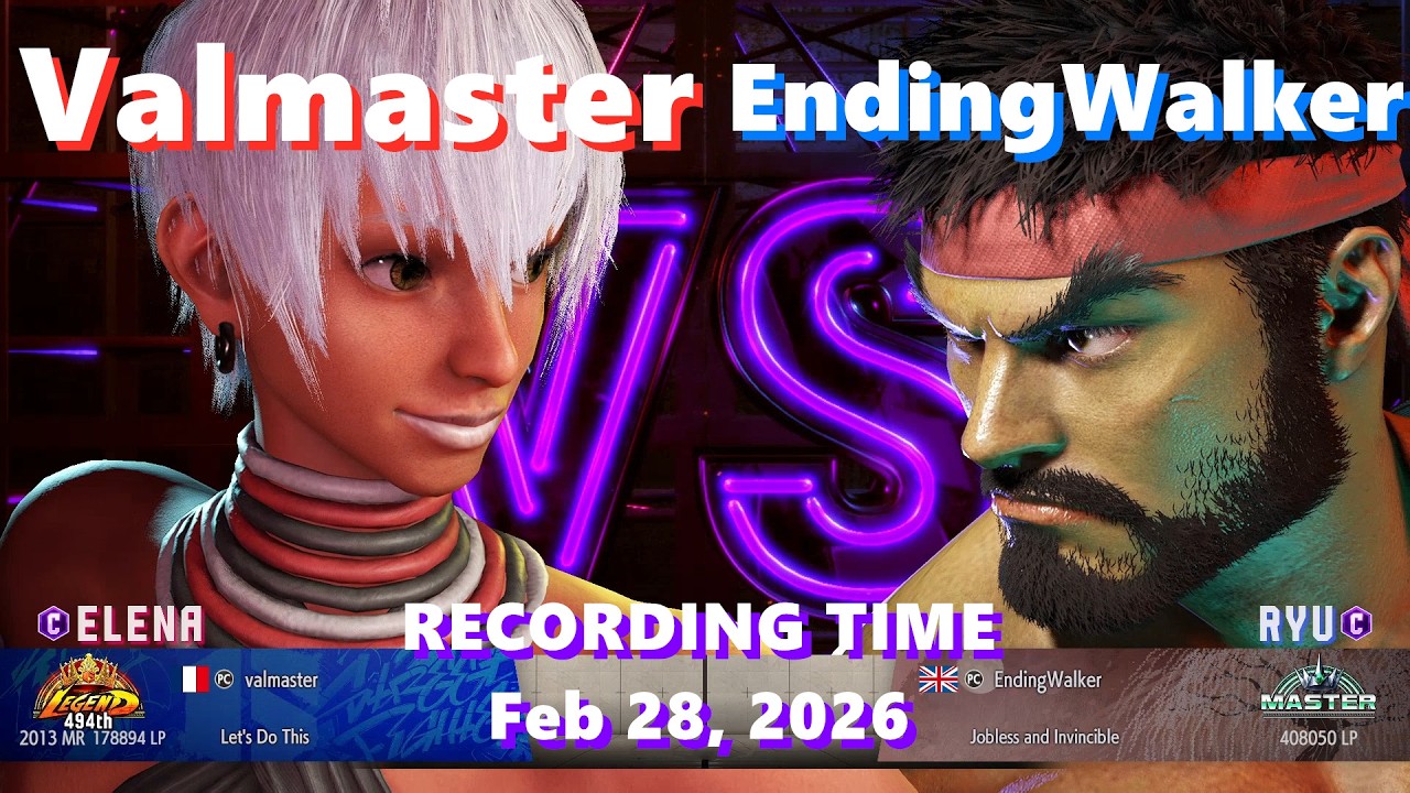 SF6⚡Valmaster (Elena) vs EndingWalker (Ryu)⚡High Level Gameplay