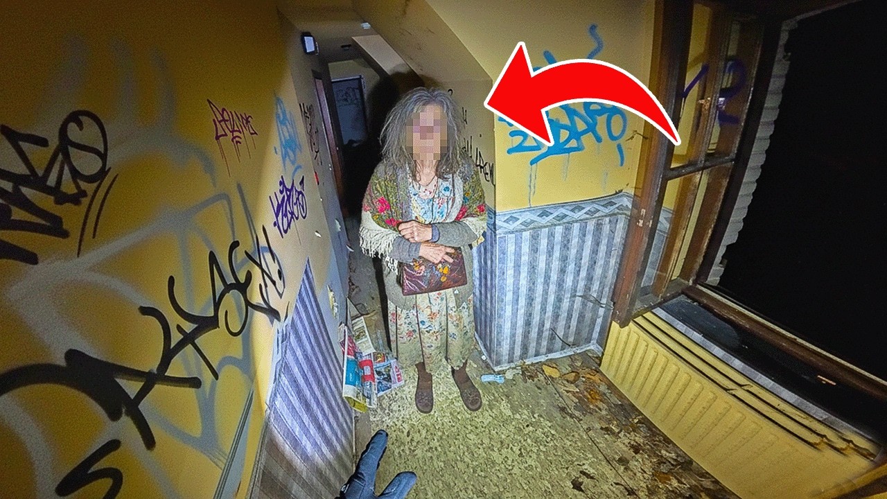 oude verwarde vrouw leeft in een verlaten villa... (ZIELIG!)