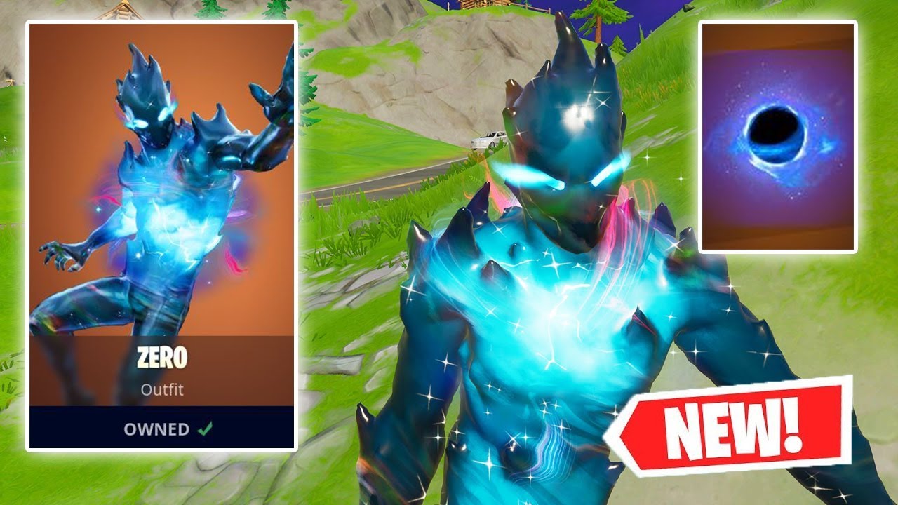 NEW ZERO Skin + BLACK HOLE Backbling Gameplay in  Fortnite!