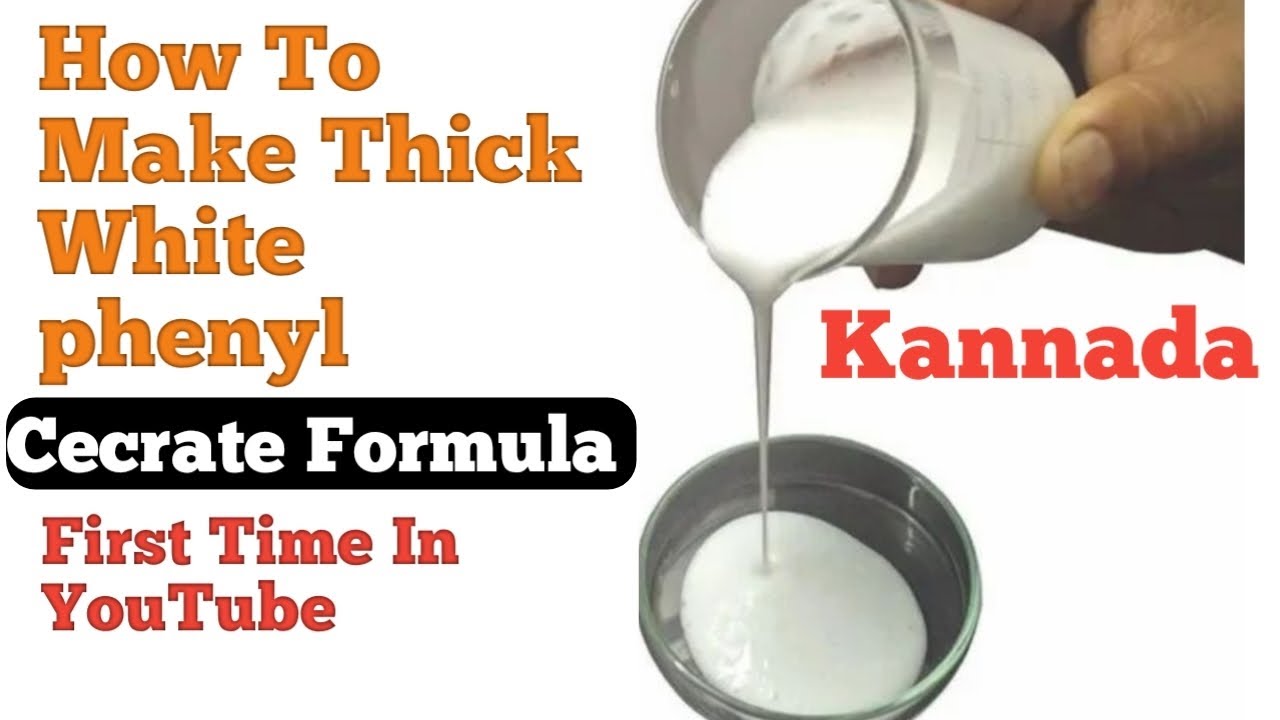 How To Make Thick White phenyl.Thick White phenyl Formula.