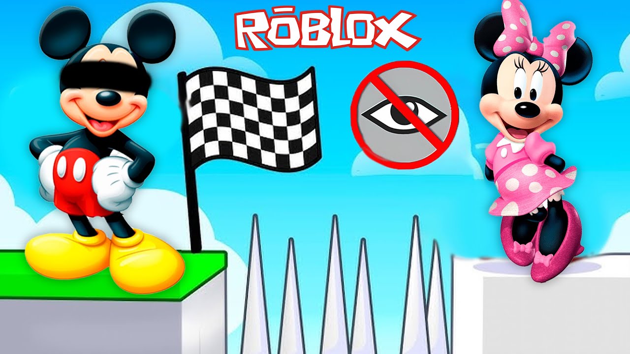 Mickey Mouse Clubhouse Characters PLAY OBBY BUT YOU CAN'T SEE in Roblox!