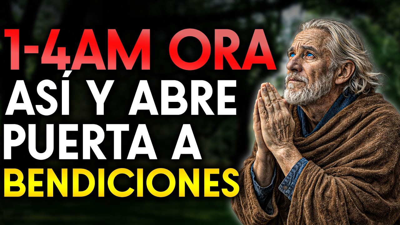 SI TE DESPIERTAS ENTRE 1 Y 4 AM, ORA ASÍ Y ABRE LA PUERTA A LAS BENDICIONES