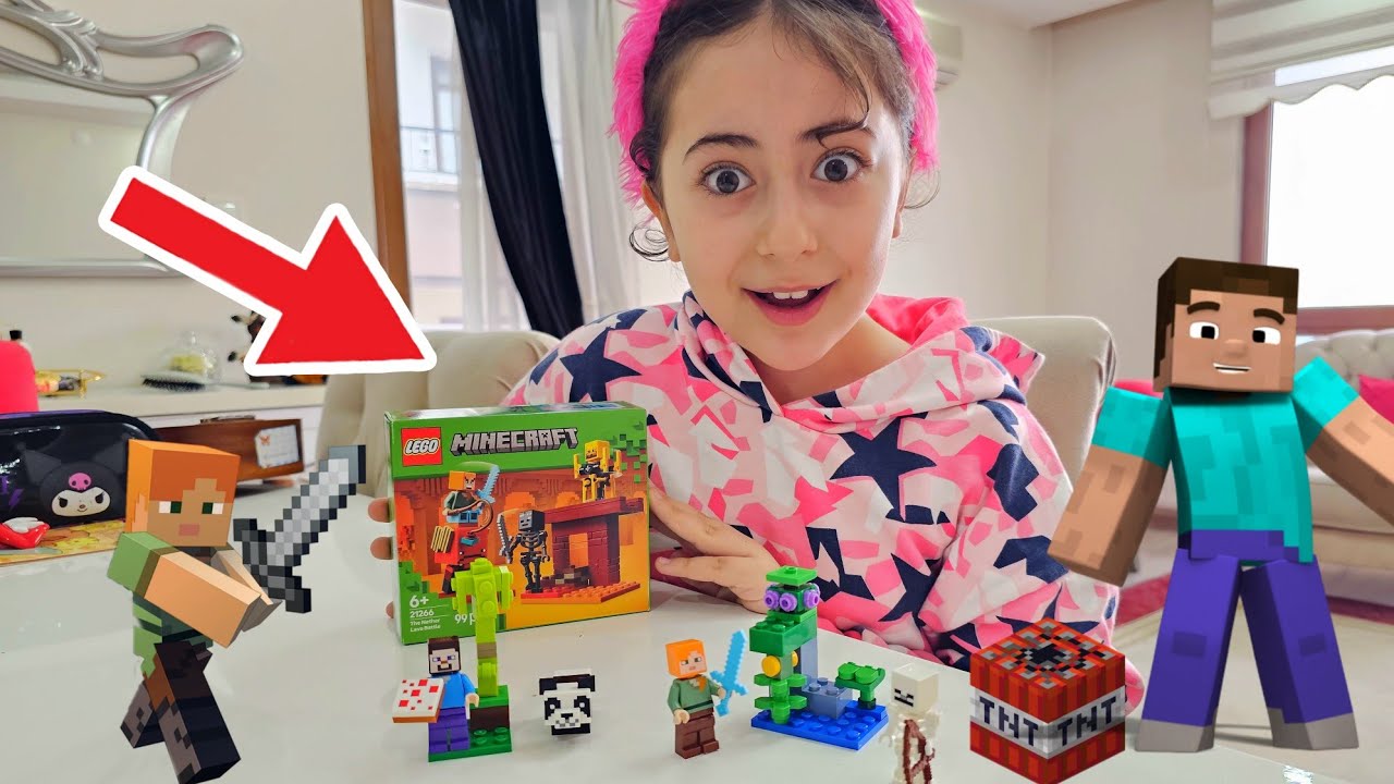 ESMA'YA SÜRPRİZ MİNECRAFT LEGO ALDIM SEVİNÇTEN AĞLADI ‼️  ماما جابت بيبي - جنى مقداد | طيور الجنة