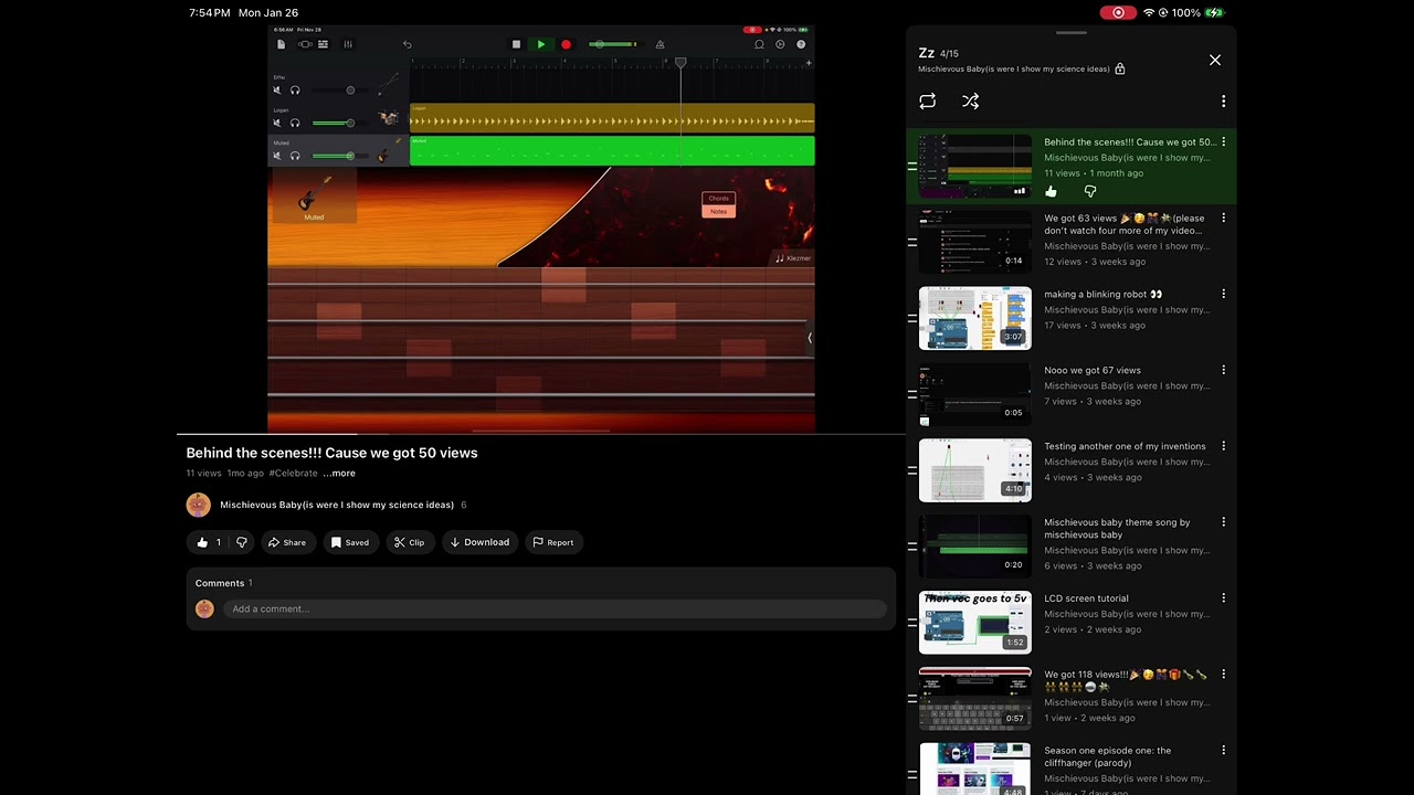 All of the videos (part 1 because it was to long to upload all of them