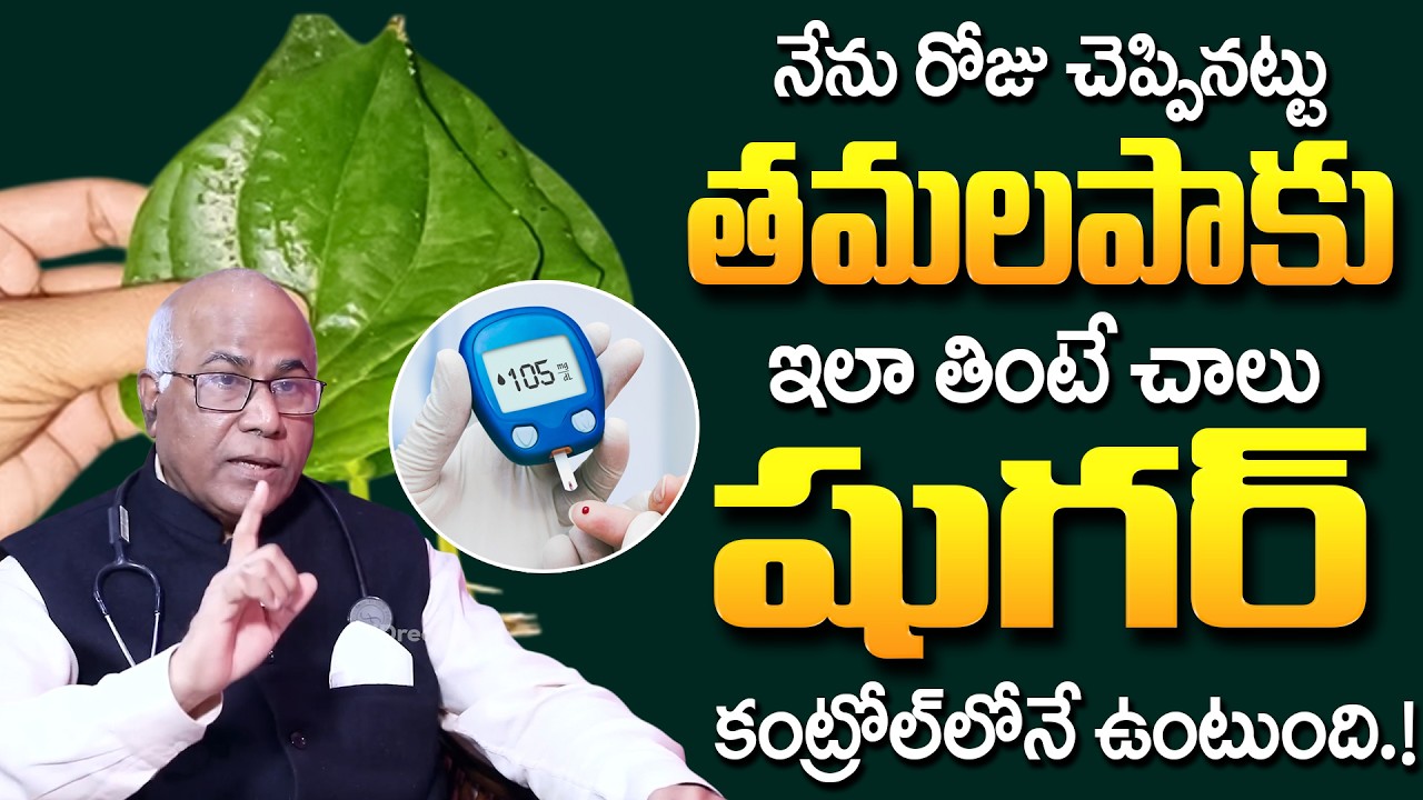 Dr CL Venkat Rao - తమలపాకు ఇలా తింటే షుగర్ కంట్రోల్ లోనే ఉంటుంది.! | Diabetes Control Tips | iDream