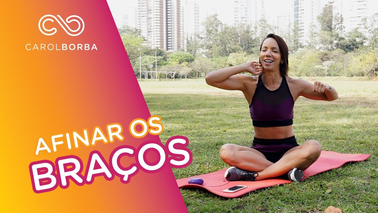Como afinar os braços e tonificar os ombros em apenas 3 minutos - desafio da música - Carol Borba