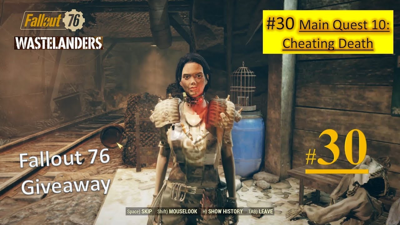 Fallout 76 Wastelanders DLC - Cheating Death | Talk to Meg About Vault 79, Find Lou, Stop Lou
