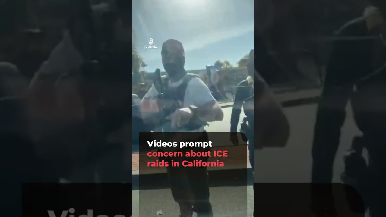 Videos prompt concern about ICE raids in California | AJ#shorts