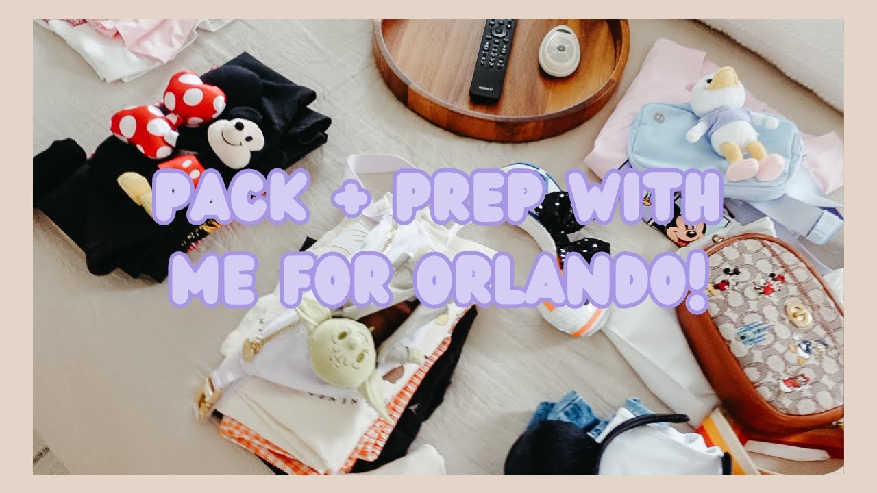 PACK + PREP WITH ME FOR ORLANDO // outfit mood boards, target vacation haul, + packing  🧳 ✨