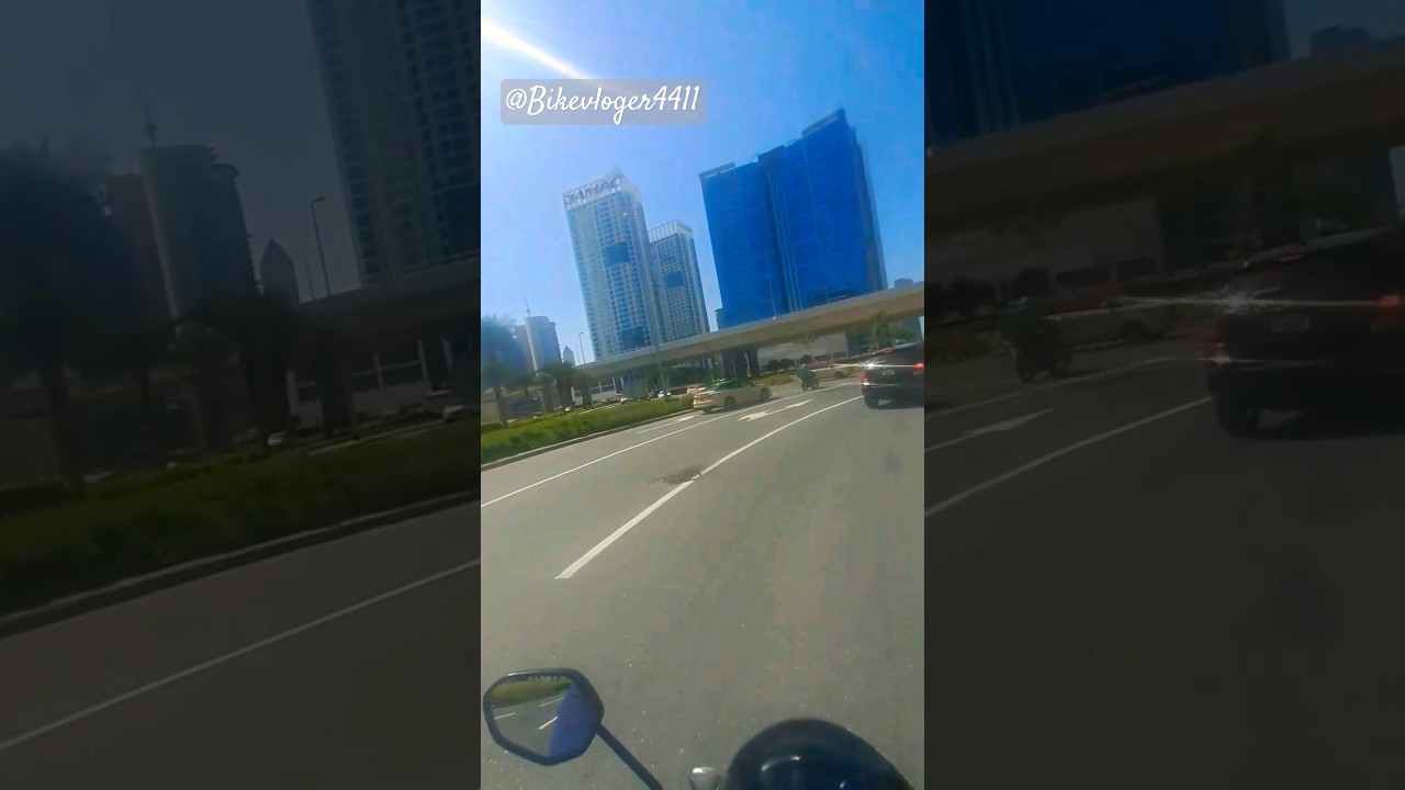 1st video on bike 🏍 ✌️😲#bikevloger #explore #dubaiview #pakistan