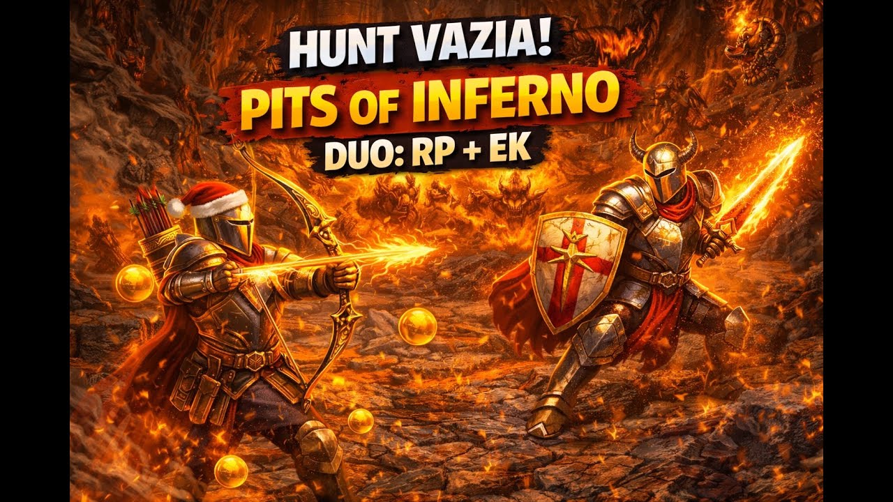 Procurando Hunts Vazias na Double XP - TIBIA - POI