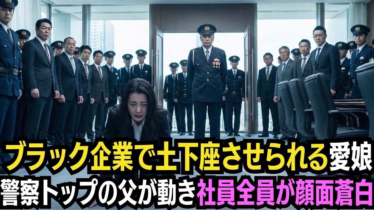 新卒の娘が土下座写真を撮られて帰宅「もう無理…」→ “警察トップの父”が一斉査察。役員全員顔面蒼白