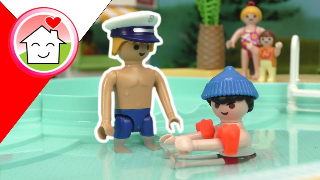 Playmobil Policja po polsku Bob Beanie w parku wodnym - Rodzina Hauser