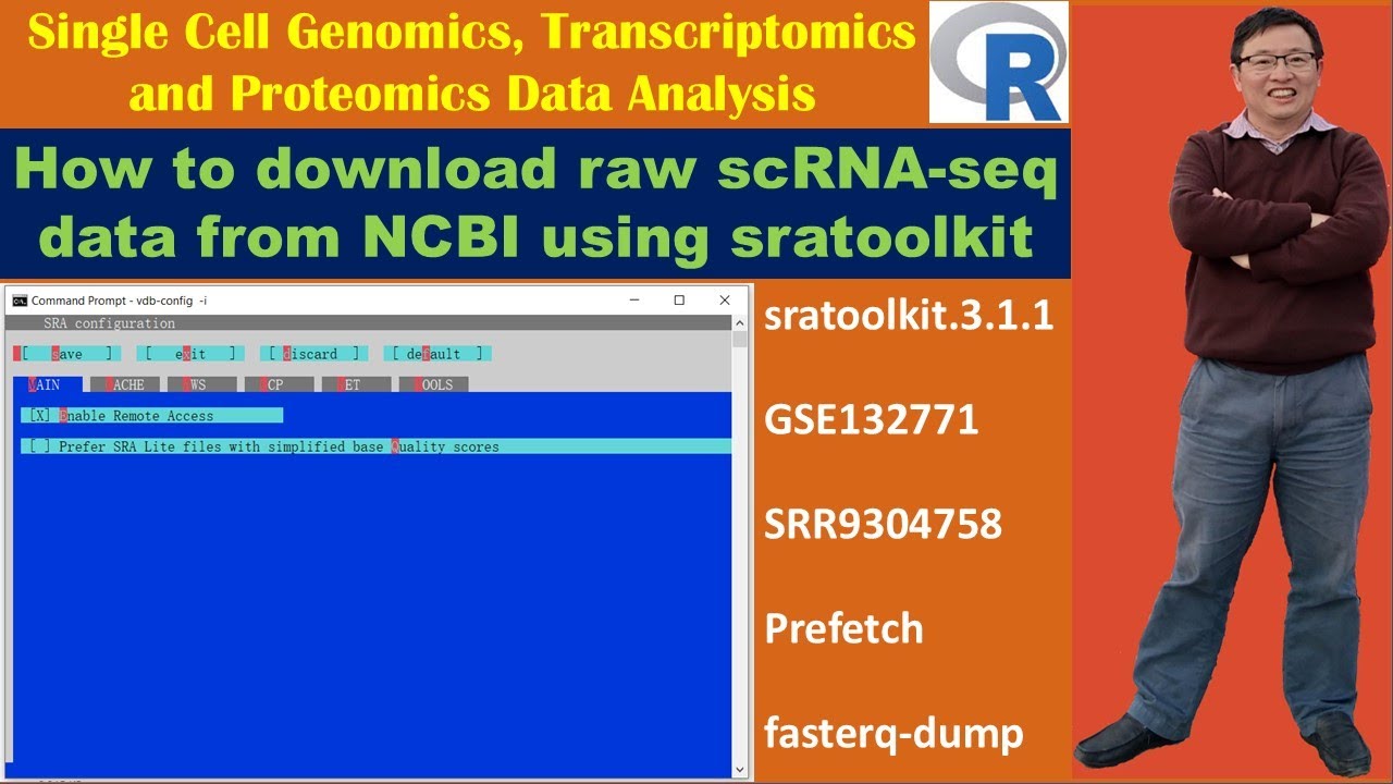 How to download raw scRNA-seq data from NCBI using sratoolkit