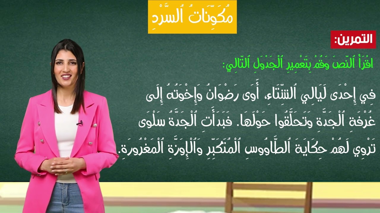 مكونات السرد