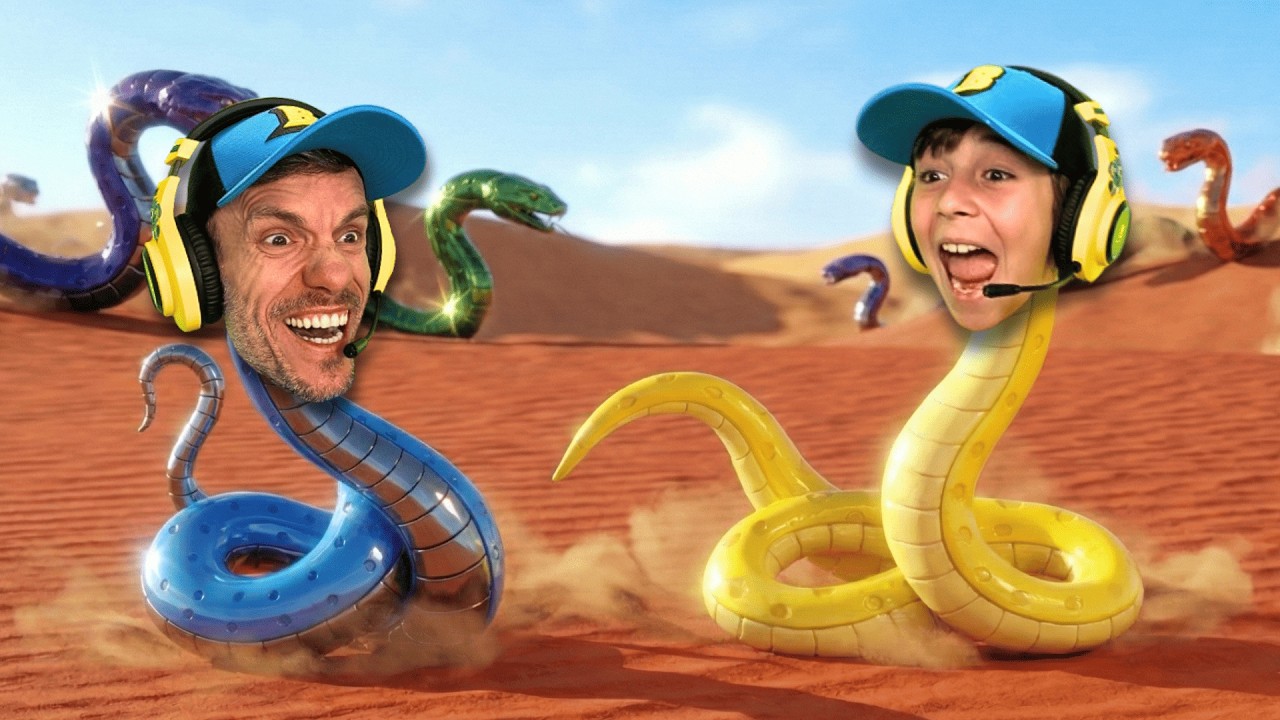 MARCOS VIROU UMA COBRA NO ROBLOX BE A SNAKE - Brancoala Games
