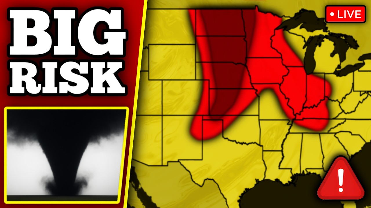 🔴 BREAKING SEVERE WEATHER OUTBREAK COVERAGE - Large Tornadoes Possible With LIVE Storm Chasers...
