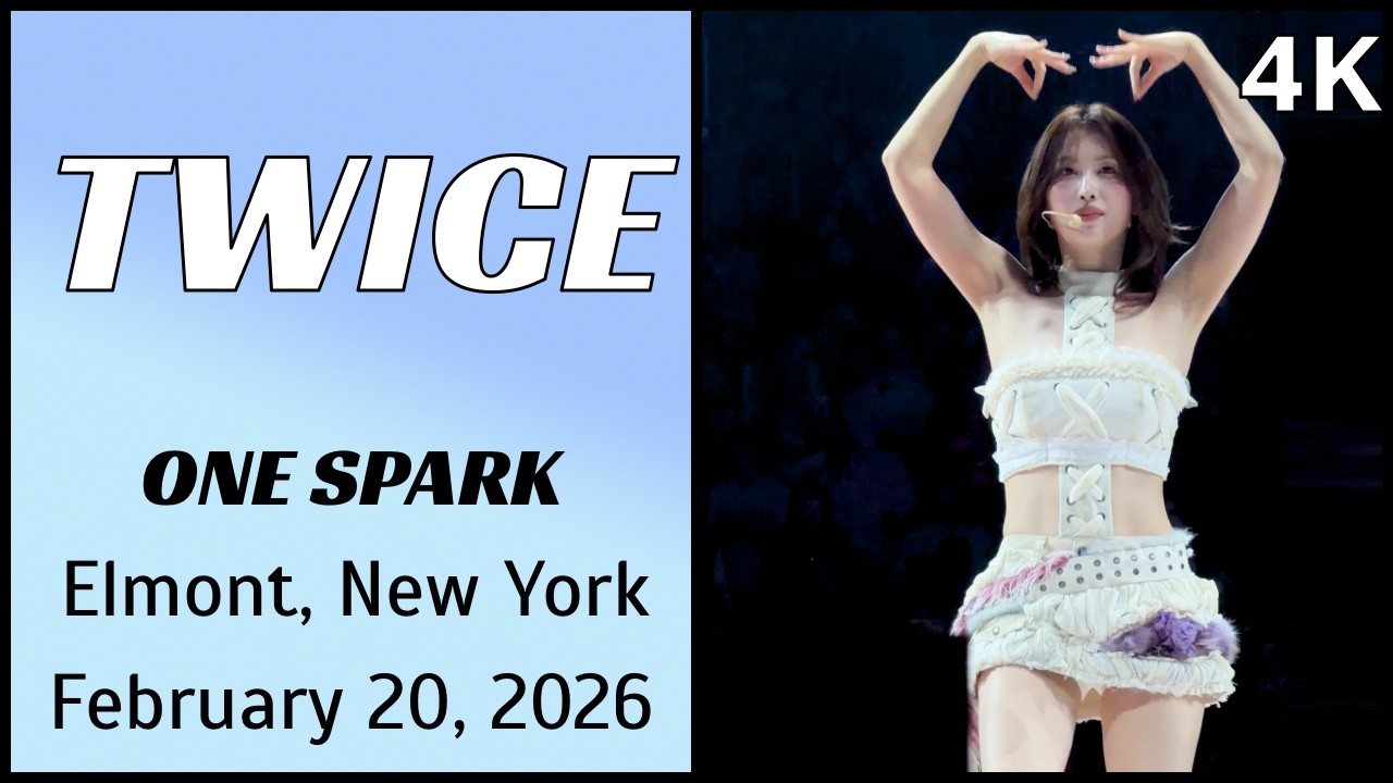 260220 트와이스 TWICE 나연 Momo Fancam - ONE SPARK live @ UBS Arena, Elmont, NY 4K Fancam