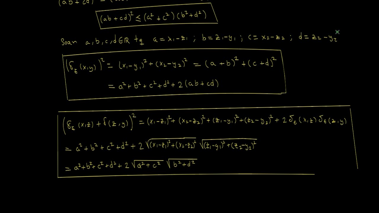 Espacios métricos - Definición y ejemplo