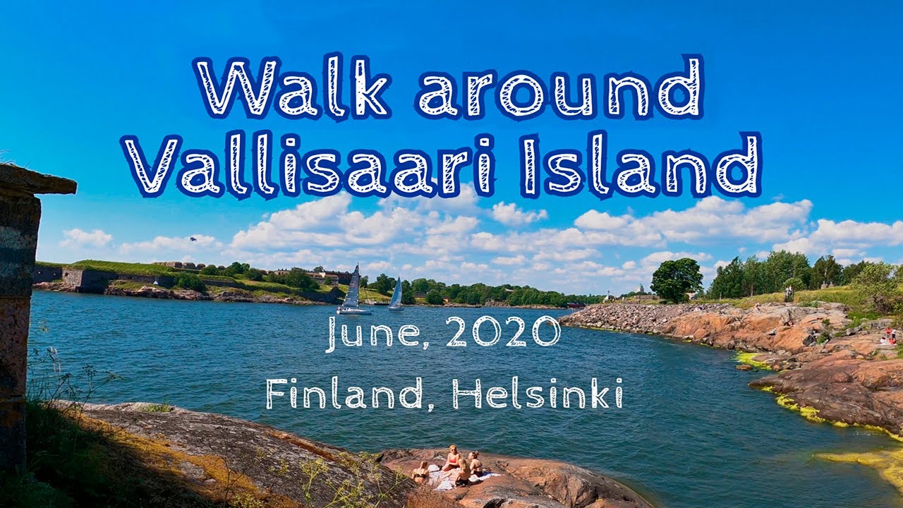 Walk around Vallisaari Island, June 2020, Finland, Helsinki [4K]