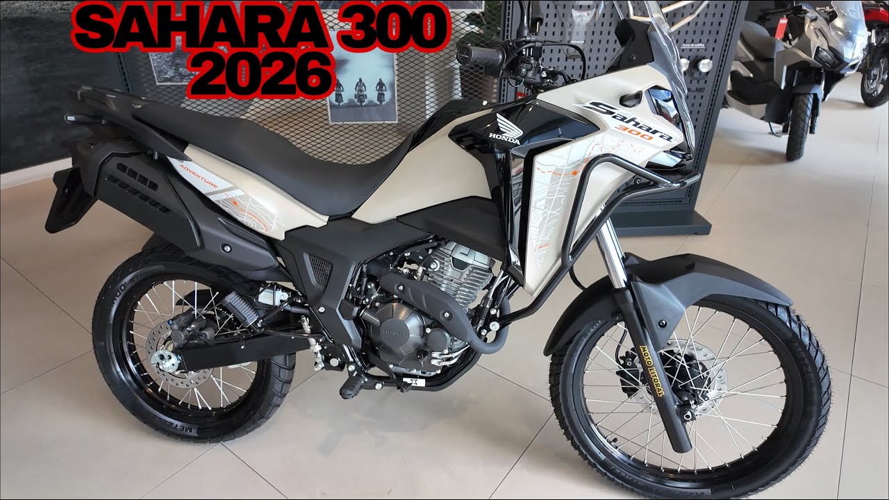 NOVA HONDA SAHARA 300 2026 EM DETALHES - SAIBA O QUE MUDOU E O PREÇO ATUAL