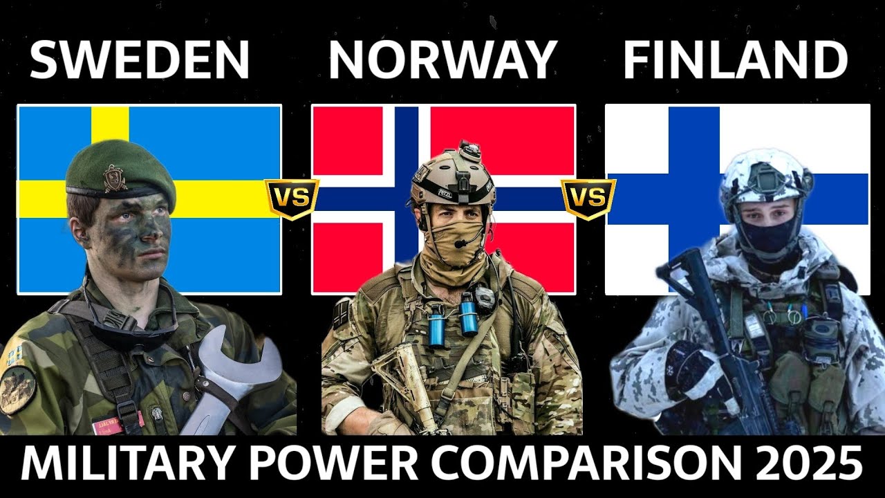 Sweden vs Norway vs Finland Military Power Comparison 2025