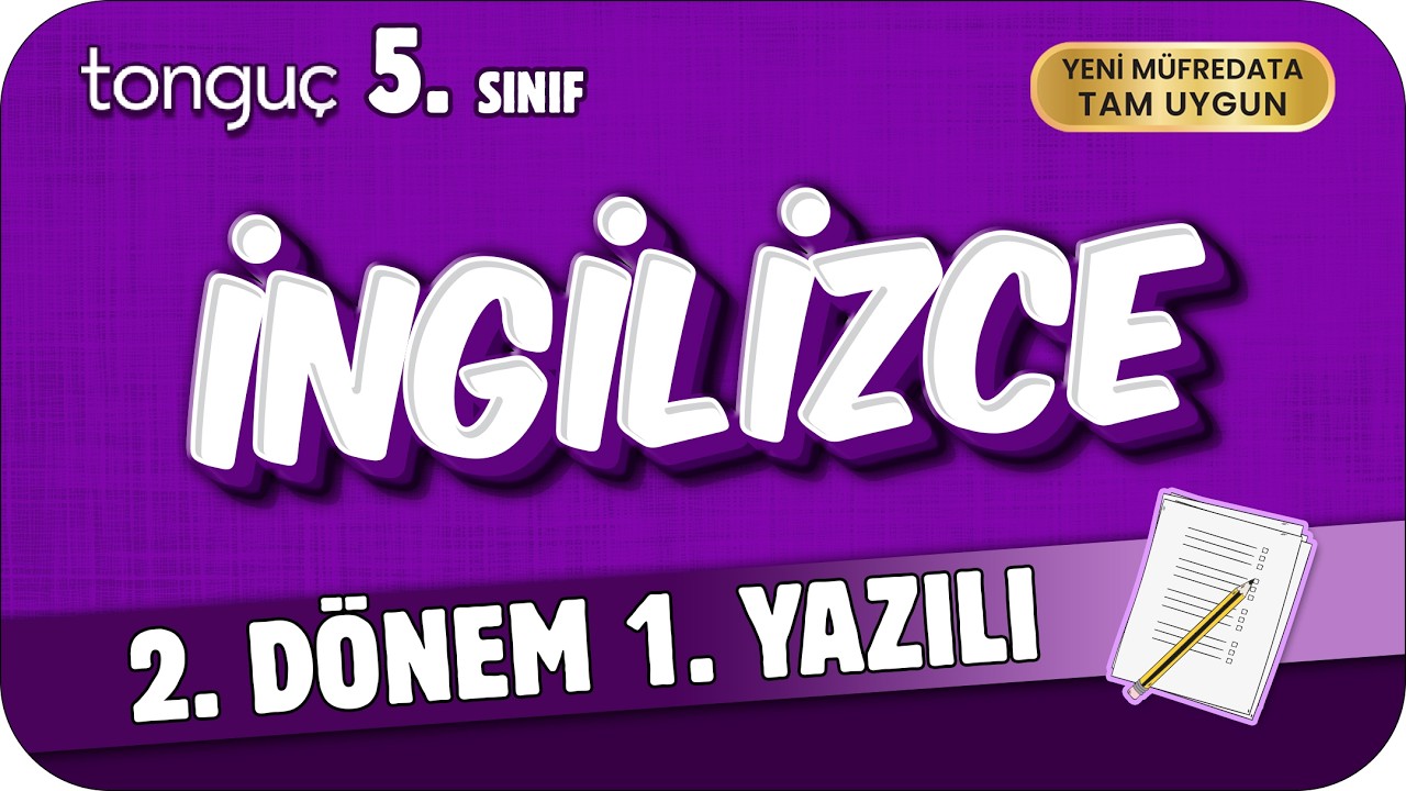 5. Sınıf İngilizce 2. D&ouml;nem 1. Yazılıya Hazırlık 📑 #5ING2D1Y #2026