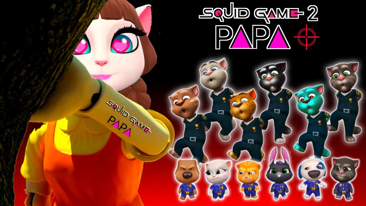 MY TALKING TOM FRIENDS | SQUID GAME 2 PAPA