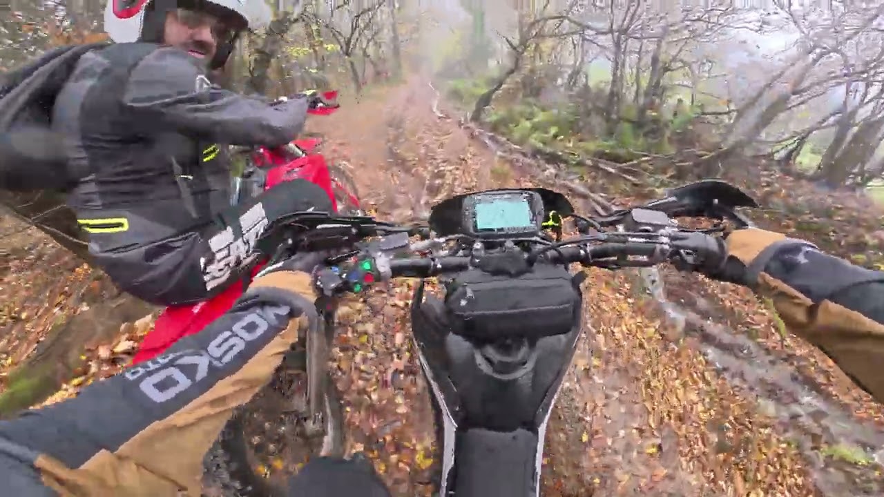 Weekend away exploring green lanes with friends in the Shropshire Hills on my Honda CRF450RX.