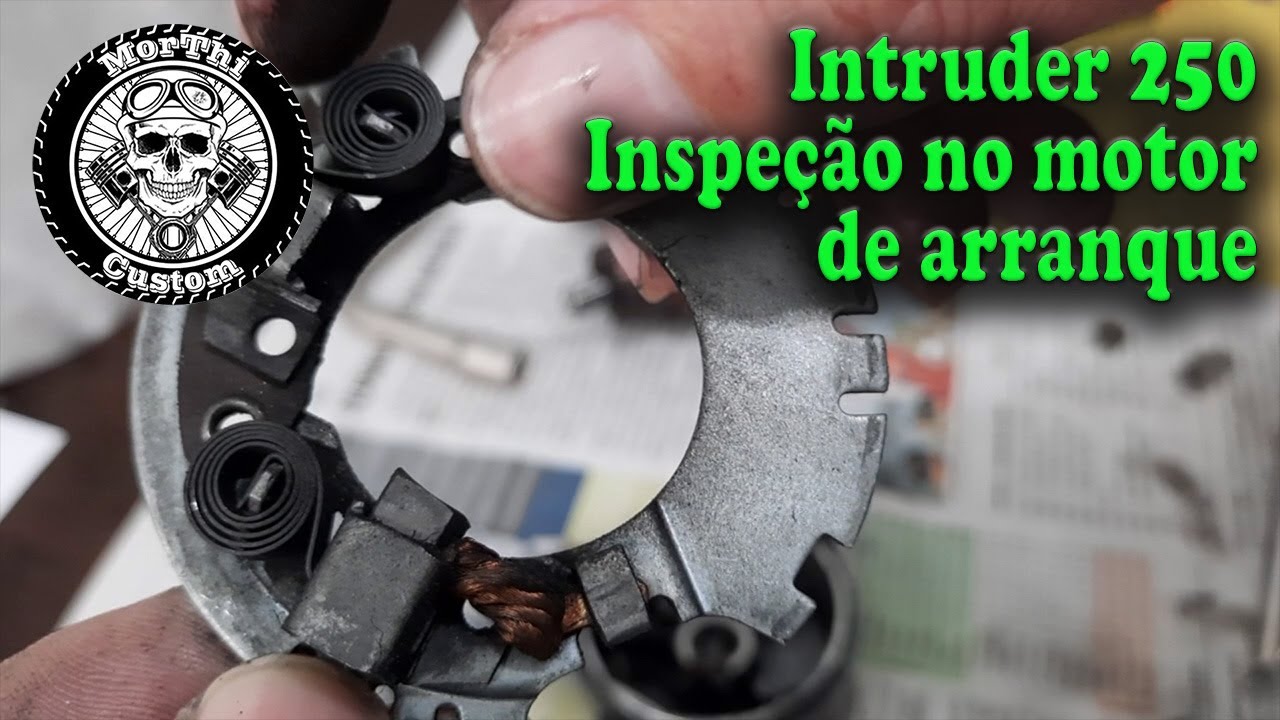 Intruder 250: Inspeção no motor de arranque