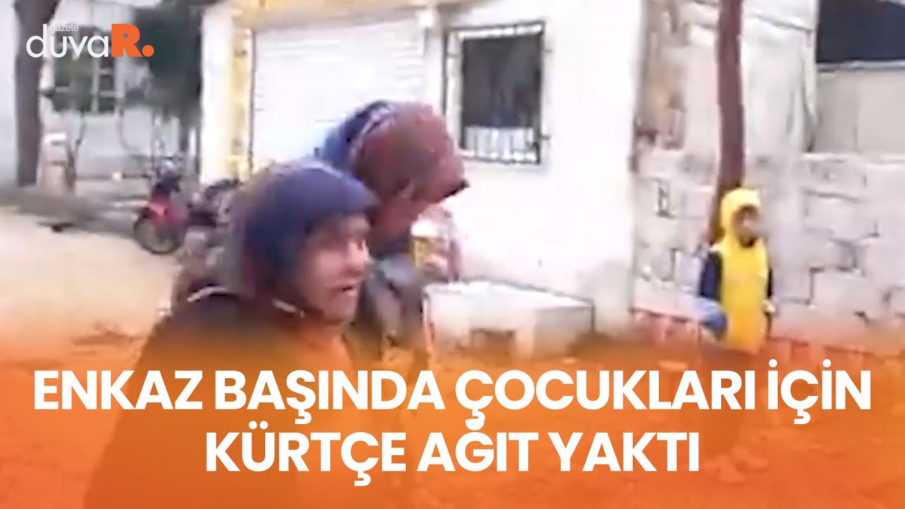 Enkaz başında çocukları için Kürtçe ağıt yaktı: Cigera min şewitî