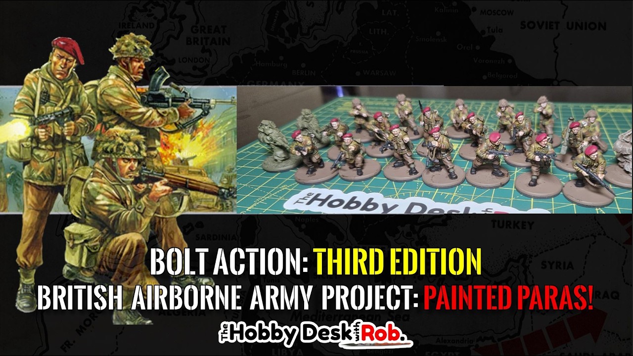 BOLT ACTION BRITISH AIRBORNE ARMY PROJECT - PAINTED PARAS