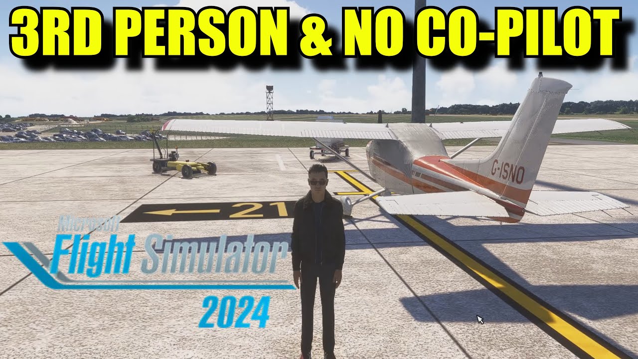 FS2024: Как убрать второго пилота и как перейти в режим вида от третьего лица в режиме обхода