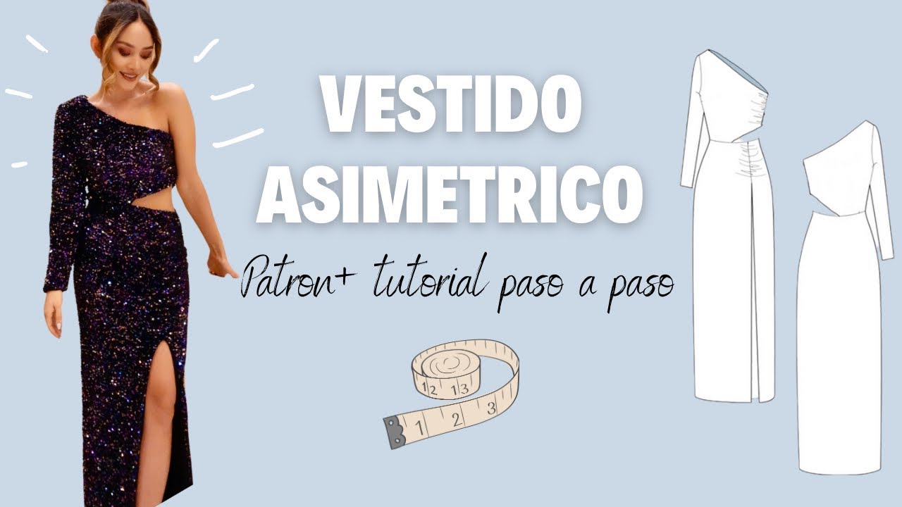 Aprende a confeccionar un vestido asimétrico deslumbrante con este tutorial detallado + patrón