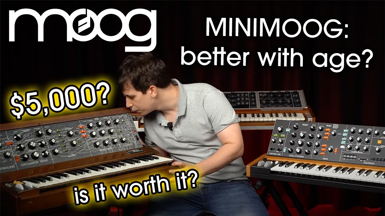 Moog Minimoog: стоит ли оно того? | Оригинал против современной копии: Behringer Poly D