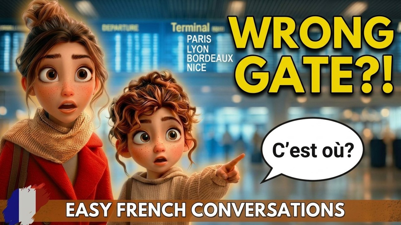 ✈️ 10 Easy French Conversations at the Airport | 🇫🇷 Real French for Beginners