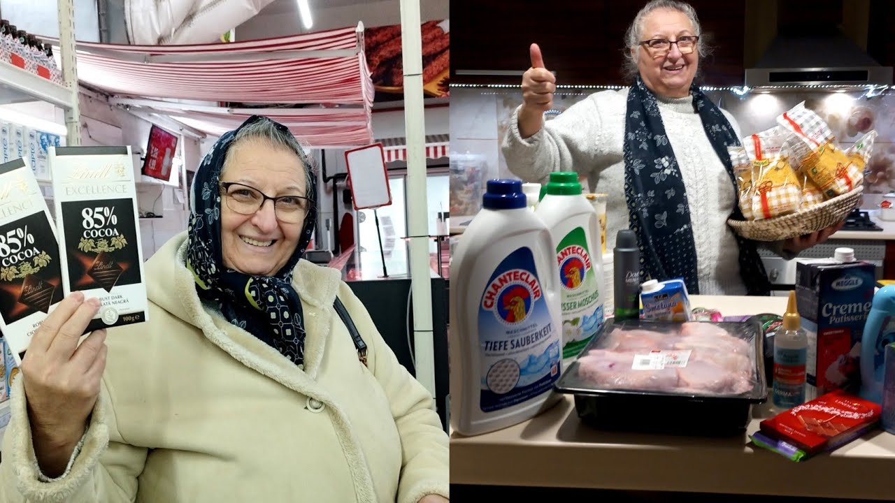 Cu Bunica, Angi si Natalia la CBA,în sfârșit tăieței de nuntă pentru supa ❤🇷🇴