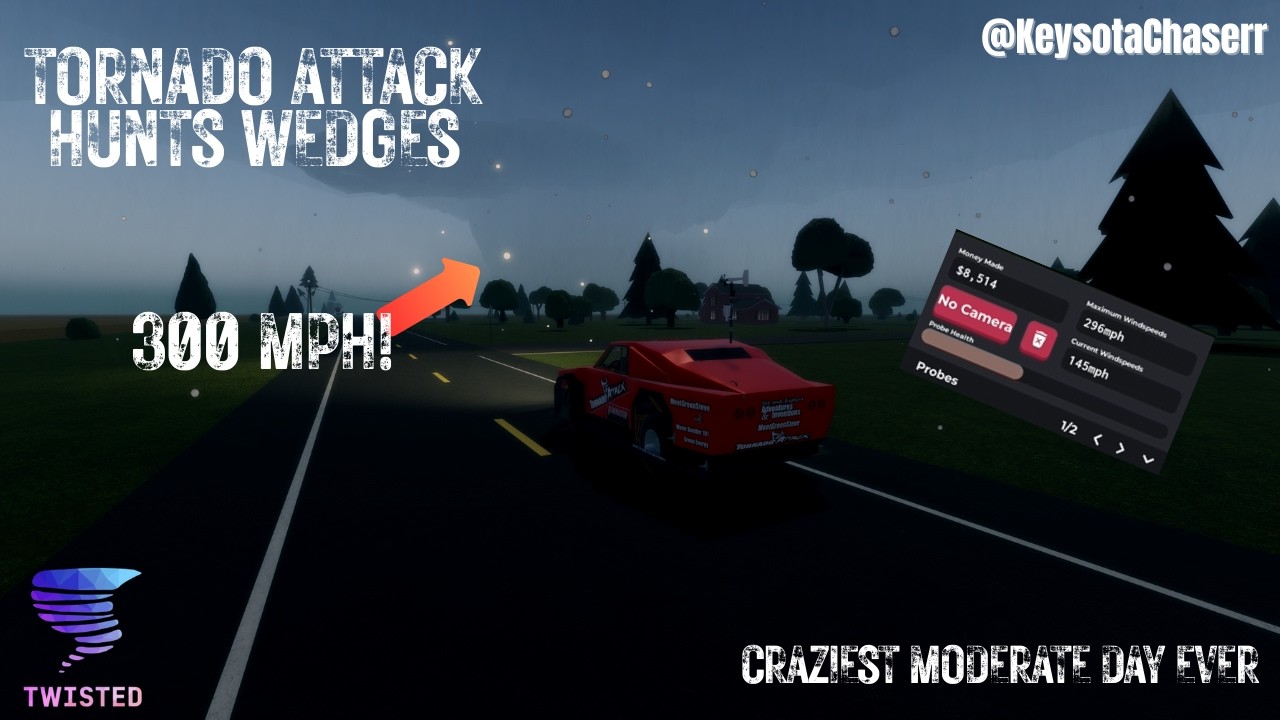 Tornado Attack Hunts Wedges! |Roblox Twisted|