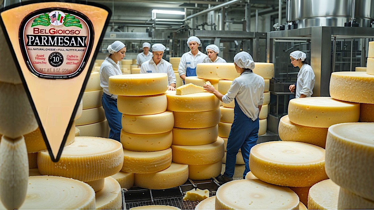 How PARMESAN CHEESE is Made in the Factory 🧀🧀
