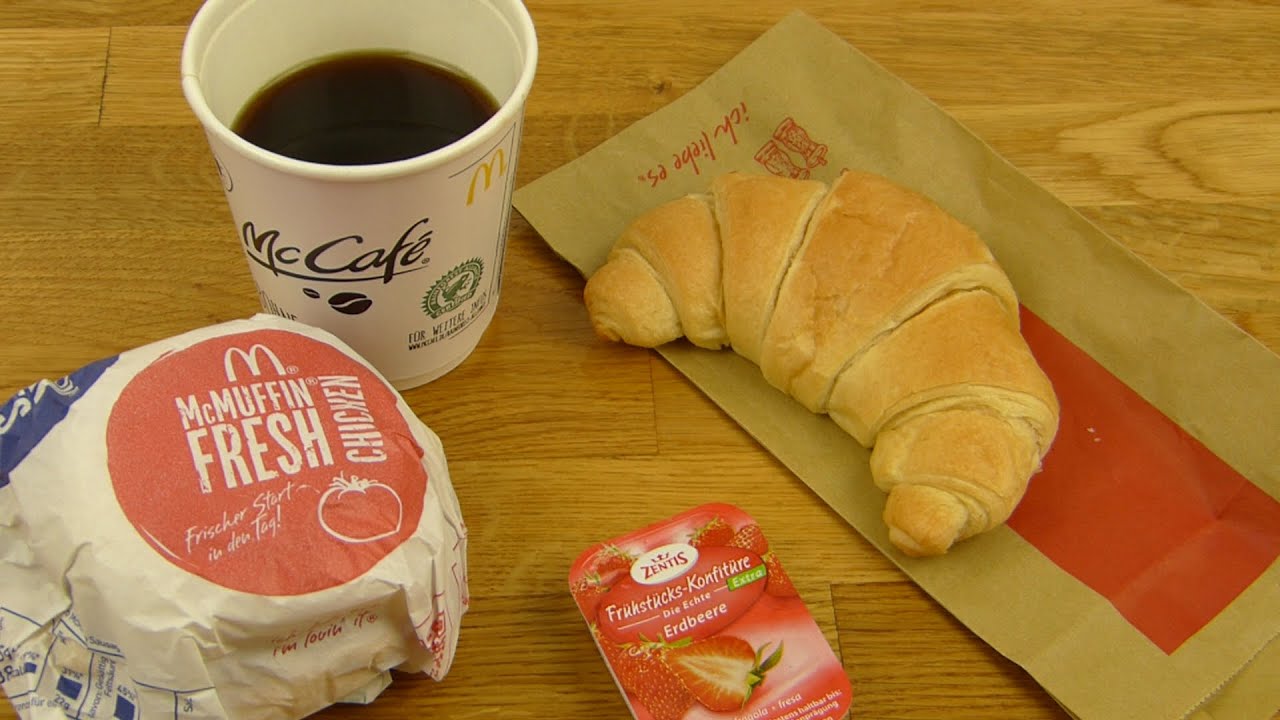 McDonald's - McMuffin Fresh Chicken | Sweet Croissant | Café