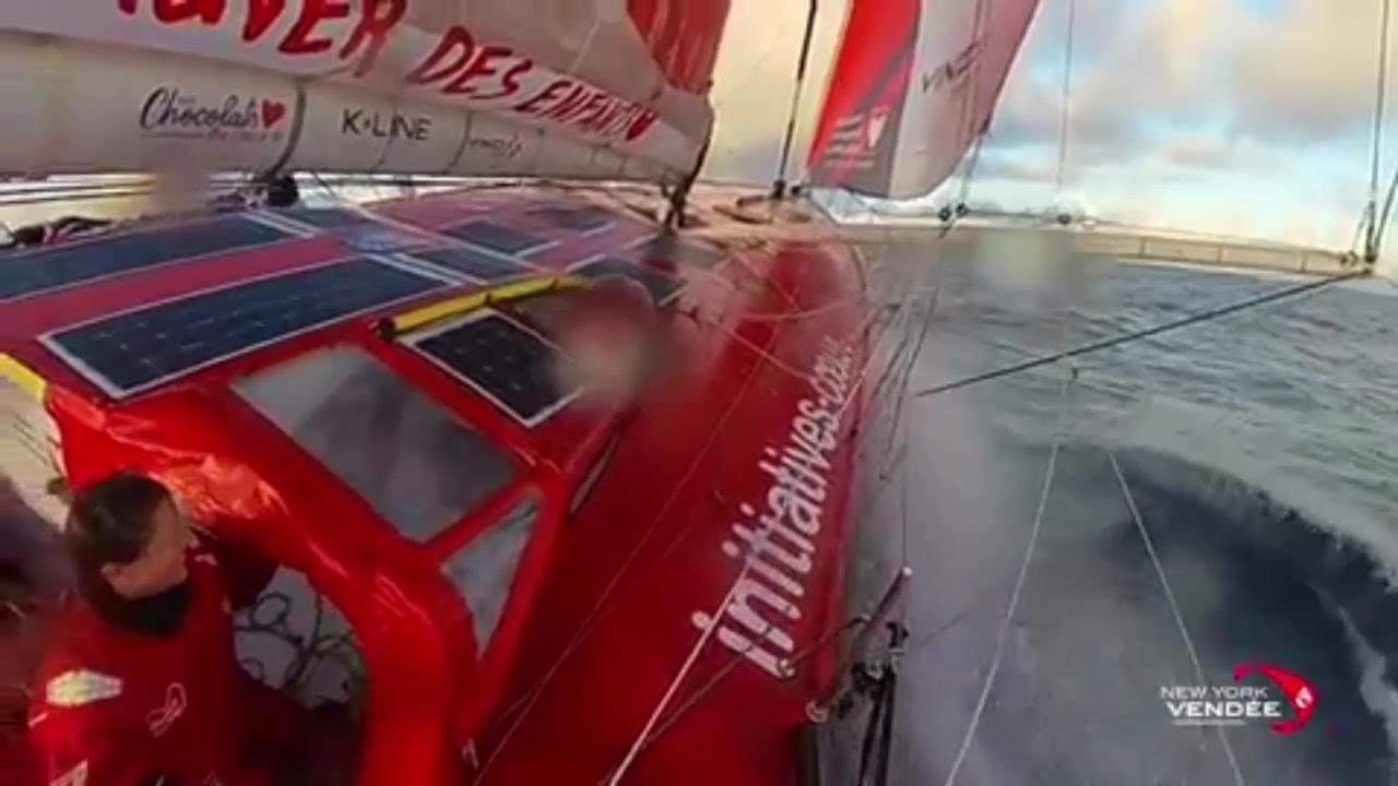 New York-Vendee Transat. Sam Goodchild Dismasted, General Report, Pip, Sam and Boris Up North Latest