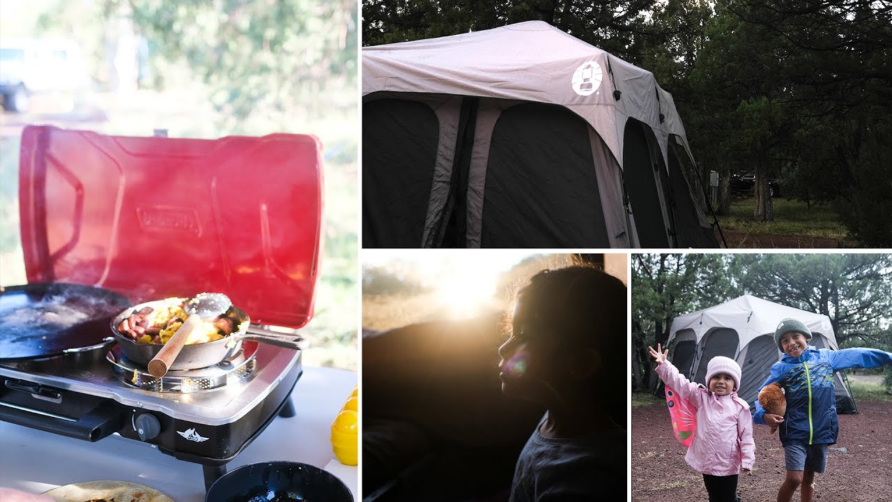 Family Camping (Setup, Tent, Kitchen & Pantry Tour)