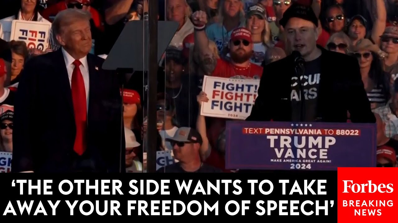 Elon Musk Lambasts Democrats On Issue Of Free Speech At Trump's Rally In Butler, Pennsylvania
