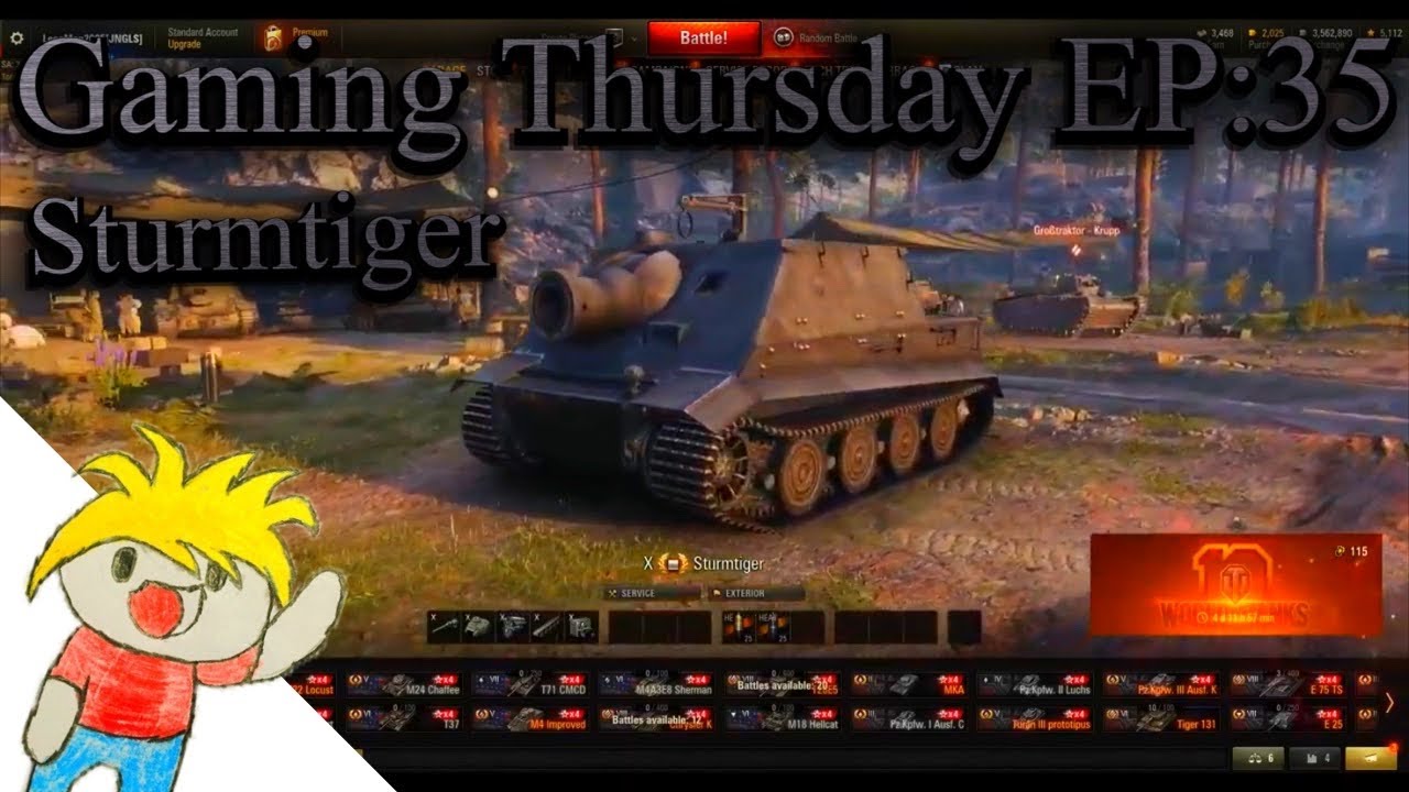 Gaming Thursday-EP:35-(World of Tanks) Random Battle- Sturmtiger