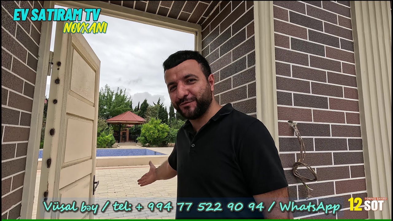 Novxanının🌳 ən elit ərazisində, sahibi tərəfindən təqdim olunan🏡 bağ evi satılır / EV SATIRAM TV