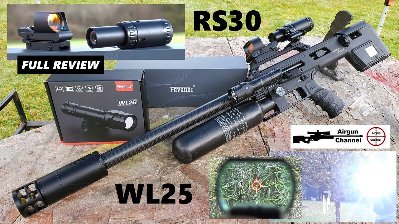Feyachi RS30 Reflex Sight + M36 5X Magnifier +WL25 Weapons Light (Full Review) + Daystate Delta Wolf