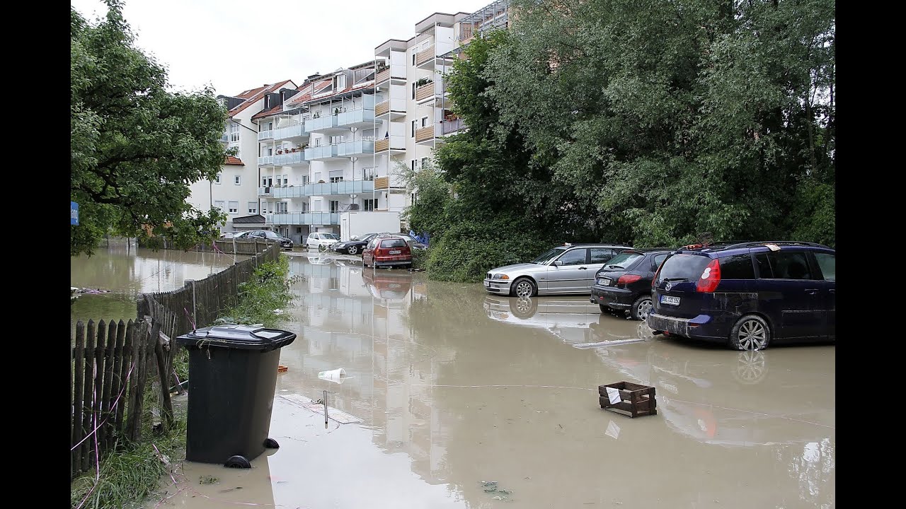 Hochwasserlage in Freilassing