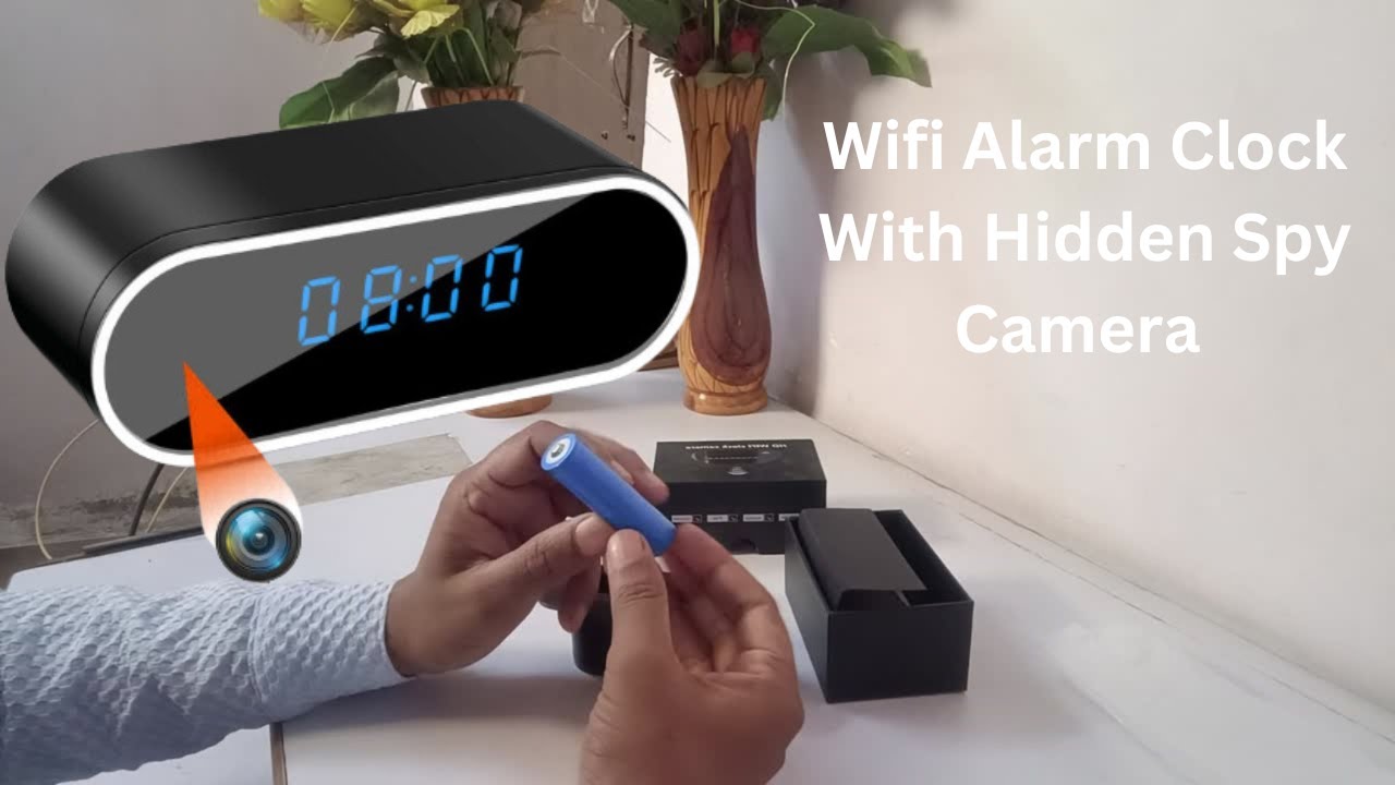 WiFi Hidden Spy Camera Alarm Clock Full HD 4K 1080P Unboxing and Setup In Hindi