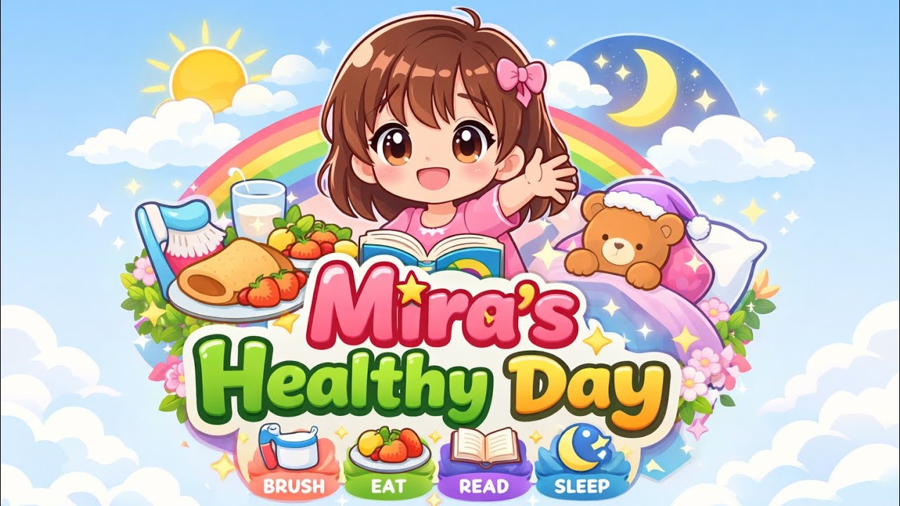 Good Daily Habits for Kids 🪥🥗📖🌙 | Kids Moral Story 