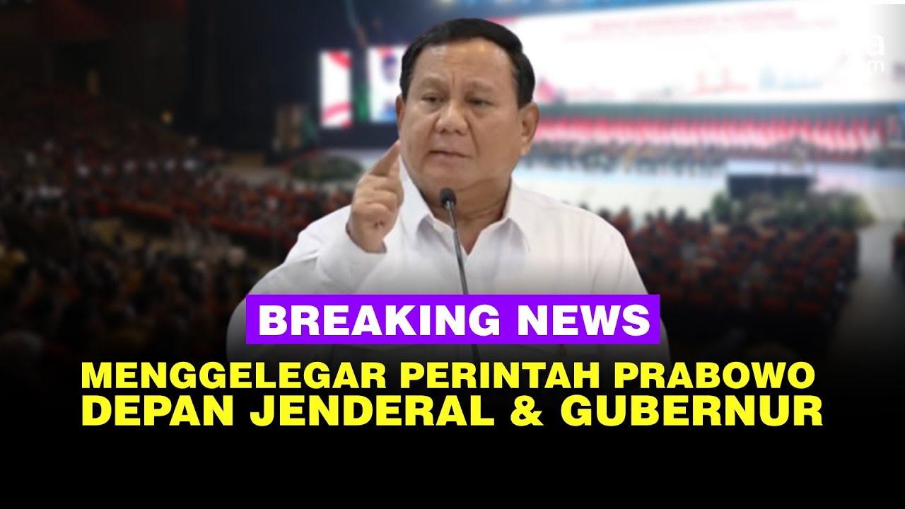 🔴 Live - Menggelegar! Perintah Tegas Prabowo Depan Menteri, Jenderal Hingga Gubernur Awal 2026